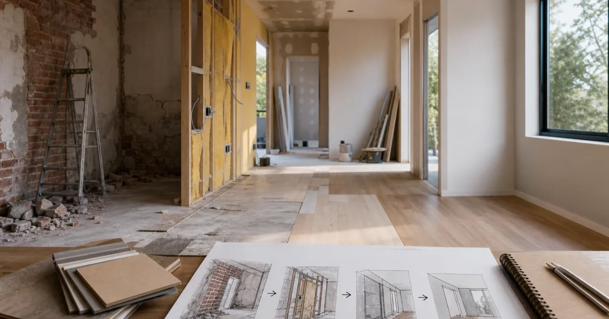 Planificación de pagos y fases de una reforma de vivienda