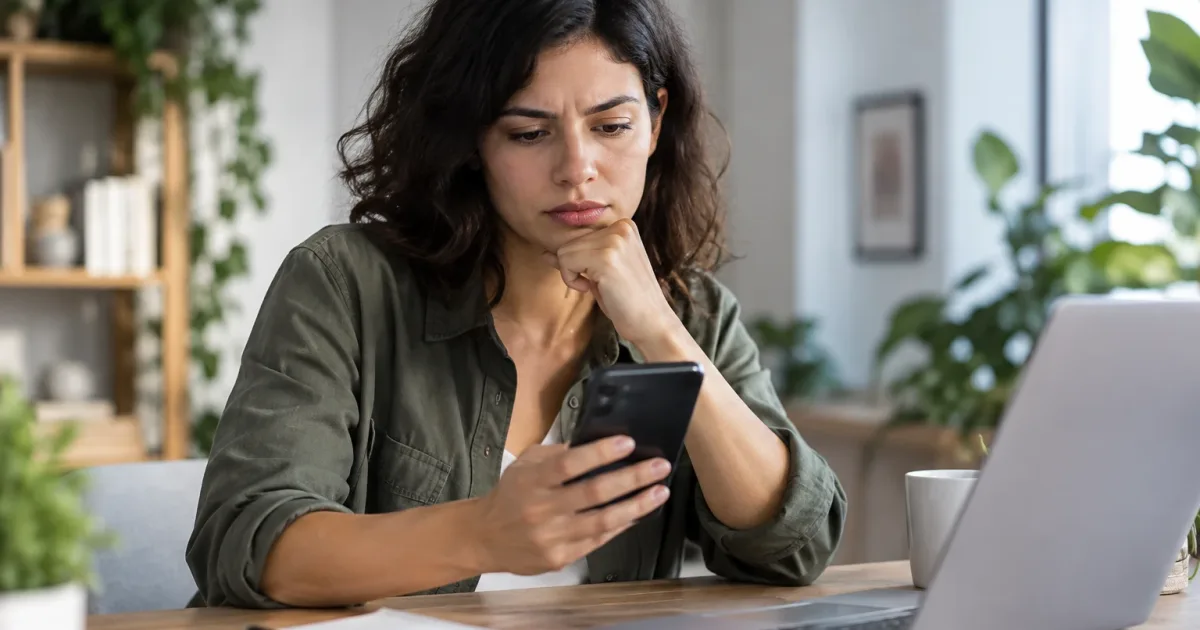 Person reviewing on a device the permission to share bank transactions when applying for a loan