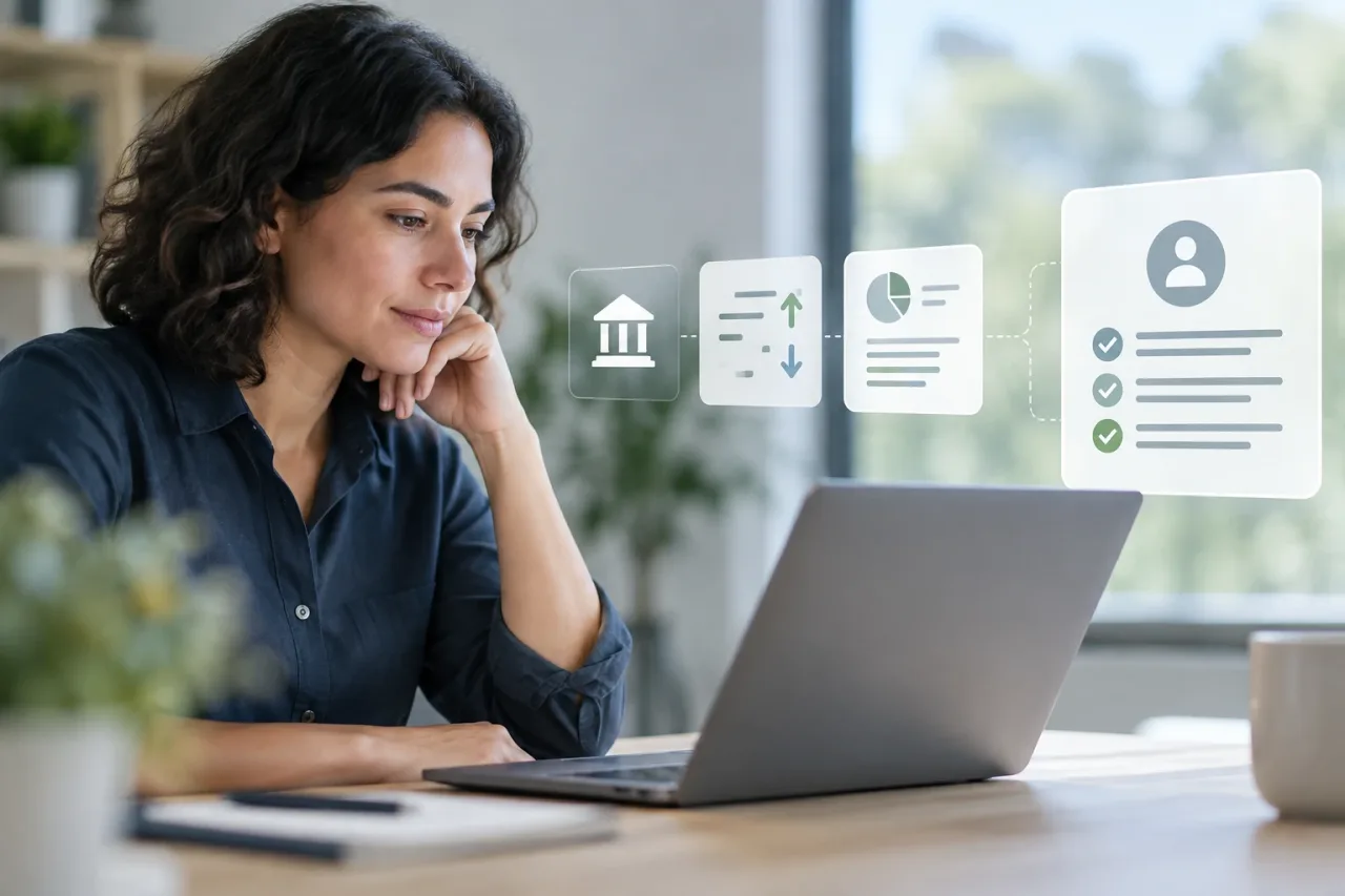 Why a lender may request account information — visual guide by CalculaPréstamo